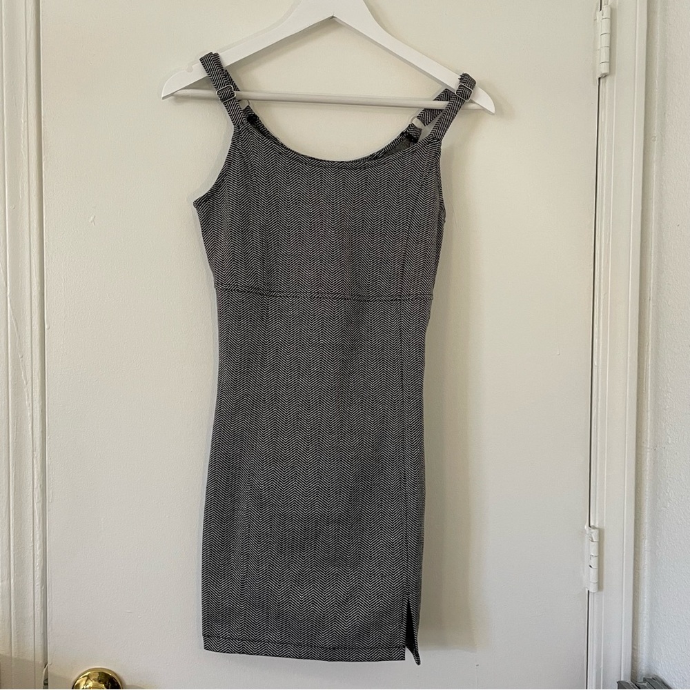 Forever 21 Herringbone Mini Tank Dress with Side Slit